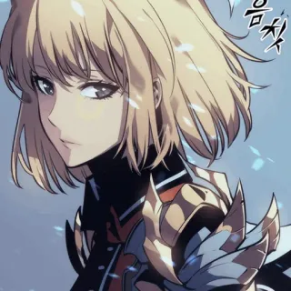 🕯 흠칫 Anime, Manga, Nhân vật, Phụ nữ, Tóc vàng, Minh họa telegram sticker