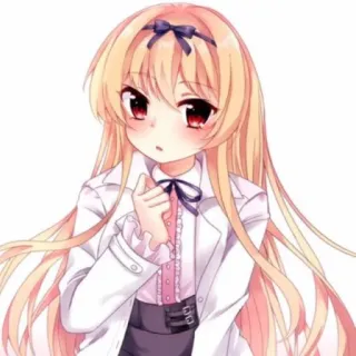 💕 Anime, Chica, Dibujo animado, Personaje, Kawaii telegram sticker