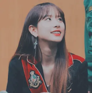 🎠 kpop, asiática, sorrindo, garota, idol, retrato telegram sticker