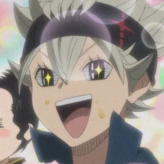 🎻 Asta Black Clover Asta, Black Clover, anime, manga, shonen, smile, cute, happy telegram sticker