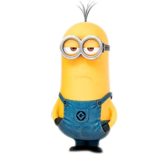 😒 Minion Despicable Me minion, cartoon, yellow, despicable me, animation telegram sticker