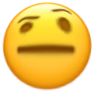 🤨 neutral face emoji whatsapp sticker