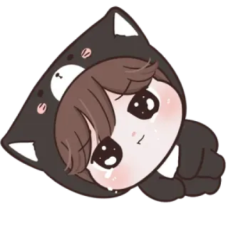 ☁️ menangis, sedih, anime, kawaii, imut, kartun, manga whatsapp sticker