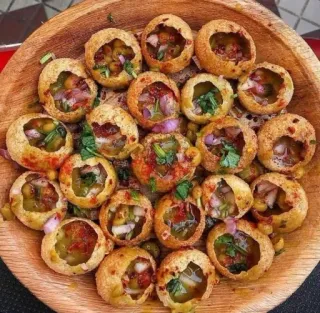🍲 food, pani puri, indian food, snack, street food telegram sticker