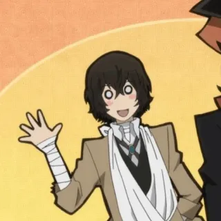 🪓 Osamu Dazai Bungou Stray Dogs Anime, Personaggio, Dazai, Bungou Stray Dogs, Onda telegram sticker