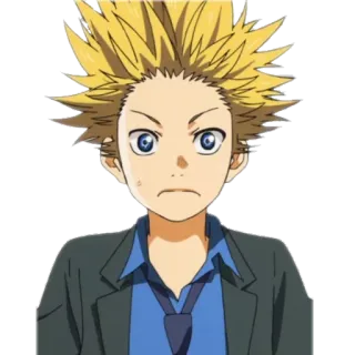 😓 anime, character, boy, manga, illustration, cartoon telegram sticker