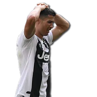 😱 Cristiano Ronaldo voetbal, speler, verdrietig, sport telegram sticker