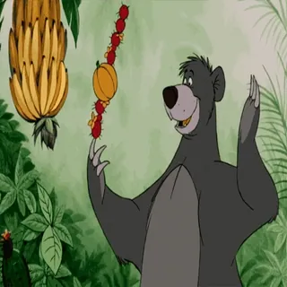 🍐 Baloo The Jungle Book whatsapp sticker