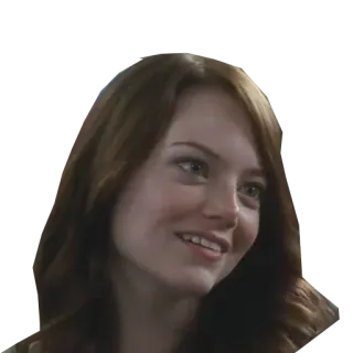 😼 Emma Stone 여배우, 유명인, 여자, 인물사진 telegram sticker