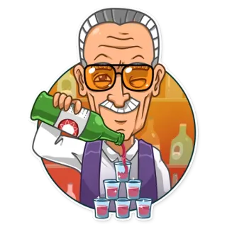 Stan Lee telegram stickers