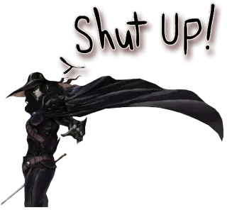 😤 D Vampire Hunter D Shut up! Vampiro, Caçador, Espada, Anime, Sombrio, Gótico telegram sticker