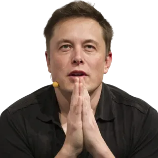 🙏 Elon Musk elon musk, empreendedor, tecnologia, negócios telegram sticker
