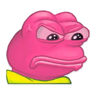 😡 bravo, desenho animado, meme, rã, internet telegram sticker