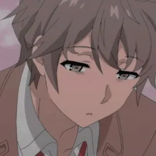 🌟 Sakuta Azusagawa Rascal Does Not Dream of Bunny Girl Senpai Anime, Bunny Girl Senpai, Sakuta Azusagawa, Charakter, Cartoon telegram sticker