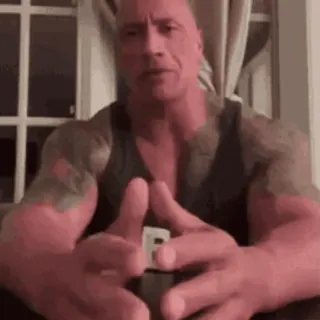 🗣️ Dwayne Johnson acteur, The Rock, star de cinéma, musclé, homme whatsapp sticker