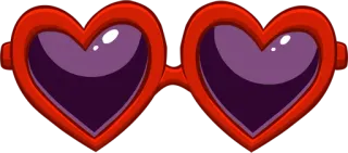 ✨ heart, sunglasses, red, purple, glasses telegram sticker