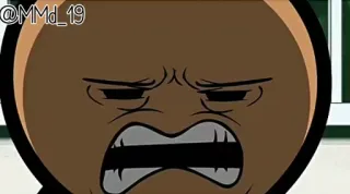😡 @MMd_19 cartoon, angry, meme, face telegram sticker