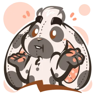 🙃 만화, 동물, 개, 캐릭터, 귀여운, 스티커 telegram sticker