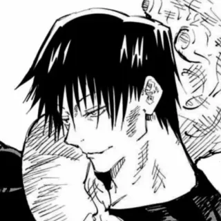 🔳 Toji Fushiguro Jujutsu Kaisen Anime, Manga, Toji Fushiguro, Jujutsu Kaisen, Personaje, Fanart telegram sticker