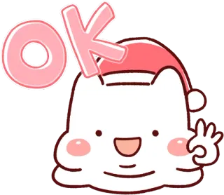 👌 OK OK, かわいい, 猫, ステッカー, イラスト, フレンドリー telegram sticker