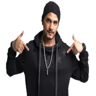 👈 homme, bonnet, sweat à capuche, pointer, personne, homme whatsapp sticker