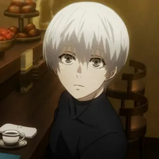 😅 Ken Kaneki Tokyo Ghoul Anime, Charakter, Tokyo Ghoul, Ken Kaneki telegram sticker
