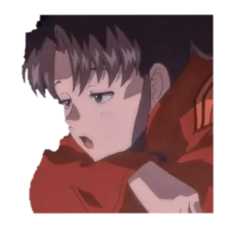 😔 Shinji Ikari Neon Genesis Evangelion anime, character, shinji ikari, neon genesis evangelion, evangelion telegram sticker