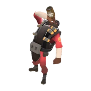 😙 Demoman Team Fortress 2 Demoman, Team Fortress 2, gra wideo, butelka, pijany telegram sticker