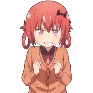😠 Satania Gabriel DropOut anime, satania, gabriel dropout, angry, cute, demon telegram sticker