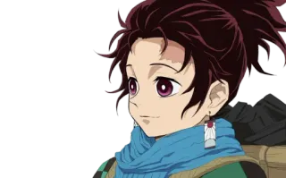 😊 Tanjiro Kamado Demon Slayer Anime, Demon Slayer, Tanjiro, Kamado, Personaggio, Manga whatsapp sticker