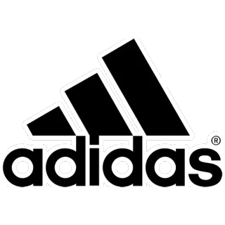 😄 adidas brand, sports, clothing, logo telegram sticker