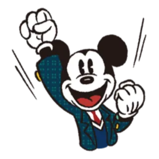🙃 Mickey Mouse Mickey, Disney, dessin animé, personnage, salutation, fête telegram sticker