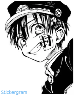 😁 Hanako-kun Toilet-bound Hanako-kun Anime, Mangá, Hanako-kun, Hanako-kun e os Mistérios do Colégio Kamome, Personagem, Uniforme escolar whatsapp sticker