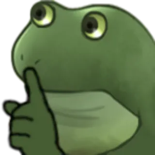 🤫 rana, meme, animal, verde, shhh whatsapp sticker