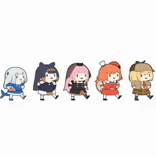 🚶‍♀️ Anime, Chibi, Mignon, Kawaii, Hololive whatsapp sticker