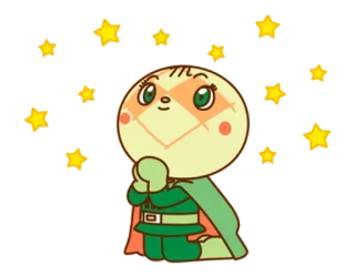 🐼 Kreskówka, Anime, Postać, Gwiazdy, Słodkie telegram sticker