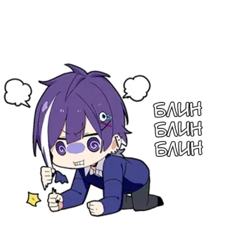 😞 Блин
Блин
Блин anime, manga, cartoon, russian, chibi whatsapp sticker