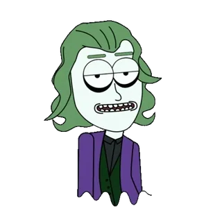 🫨 Joker Joker, kartun, karakter, penjahat, DC Comics telegram sticker