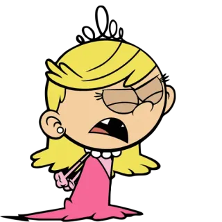 😡 Lola Loud The Loud House Dessin animé, En colère, Enfant, Blonde, Princesse telegram sticker