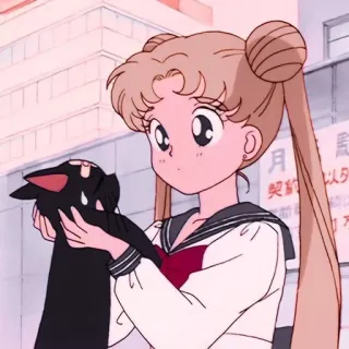 😥 Sailor Moon anime, manga, sailor moon, cute, character, girl, cartoon telegram sticker