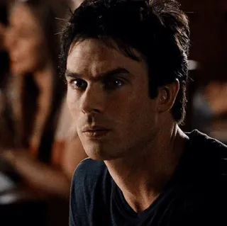 🙁 Damon Salvatore The Vampire Diaries vampiro, melancólico, serie tv, Ian Somerhalder, Damon telegram sticker