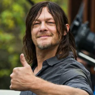 👍 Daryl Dixon The Walking Dead Daryl Dixon, Norman Reedus, The Walking Dead, thumbs up, actor, tv show, celebrity, character telegram sticker