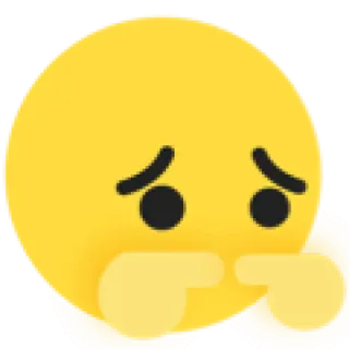 😬 Emoji, Triste, Expresión, Amarillo, Emoticono, Arte digital telegram sticker