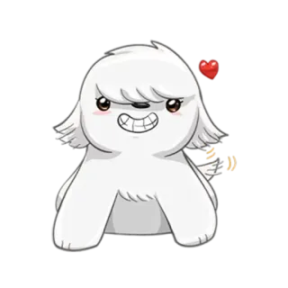 ❤ anjing, hewan, lucu, kartun, hewan peliharaan, emoji, stiker telegram sticker