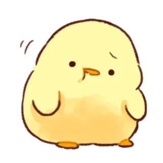 💛 ลูกเจี๊ยบ, น่ารัก, สีเหลือง, นก, สัตว์, การ์ตูน telegram sticker