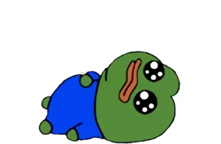 😓 Pepe the Frog Pepe la Rana, Meme de Internet, Dibujos animados, Rana telegram sticker