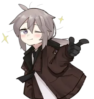 👌 anime, manga, cartoon, cute, character, wink telegram sticker