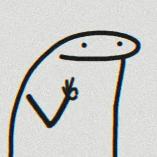 😍 boneco palito, desenho simples, desenho animado, engraçado, meme telegram sticker
