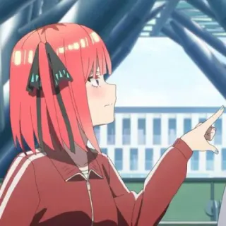 🍷 Nino Nakano The Quintessential Quintuplets Anime, Garota, Desenho animado, The Quintessential Quintuplets, Nino Nakano whatsapp sticker
