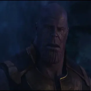 😳 Thanos Thanos, złoczyńca, Marvel, superzłoczyńca, Avengers, Infinity War whatsapp sticker
